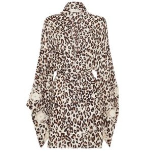 Bodhi Leopard Short Robe